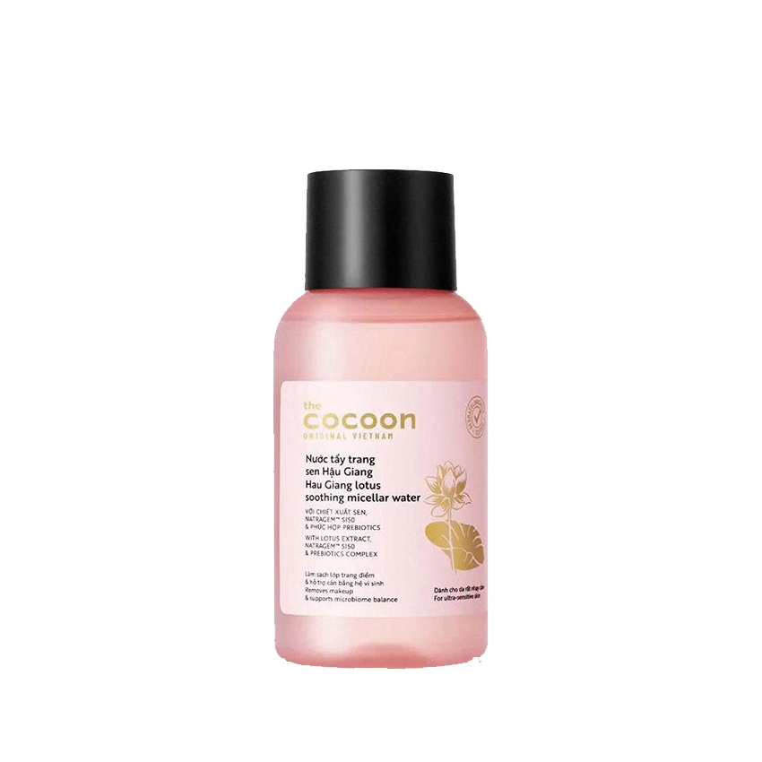 Nước tẩy trang sen Hậu Giang Cocoon 140ml Mỹ phẩm thuần chay