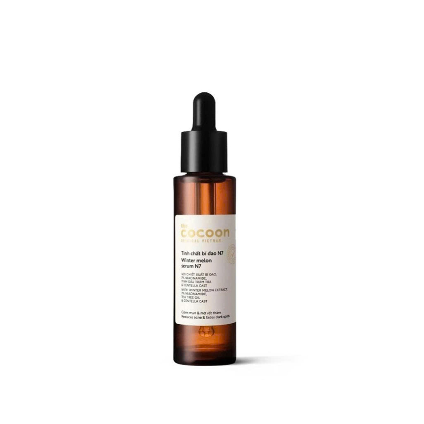 Serum tinh chất bí đao Cocoon 30ml sạch mụn, mờ vết thâm - VEGAN - Mỹ phẩm thuần chay