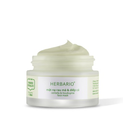 Mặt nạ Rau má & Diếp cá herbario 30ml sạch mụn thuần chay