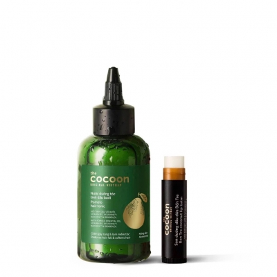 CẢI TIẾN MỚI - Nước dưỡng tóc tinh dầu bưởi (pomelo hair tonic) Cocoon 140ml tặng 1 Son dưỡng Cocoon 5g