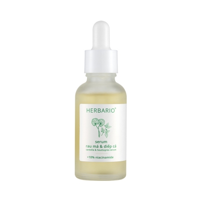 Serum Rau má & Diếp cá Herbario 30ml sạch mụn, thuần chay