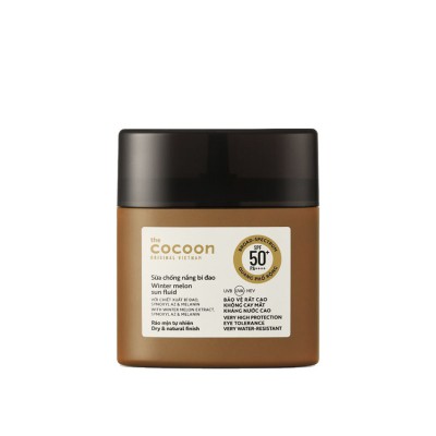 Sữa chống nắng bí đao Cocoon 50ml quang phổ rộng SPF 50+ thuần chay