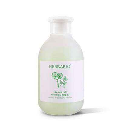 Sữa rửa mặt Rau má & Diếp cá Herbario 200ml
