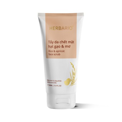 Tẩy da chết mặt hạt gạo & mơ Herbario 160ml Tẩy da chết mặt hạt gạo & mơ Herbario 160ml