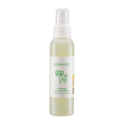 Xịt khoáng rau má & diếp cá Herbario 100ml
