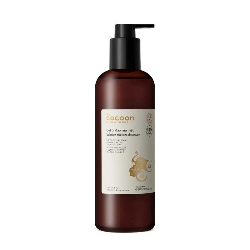 Supersize - Gel bí đao rửa mặt Cocoon giảm dầu & mụn 500ml - VEGAN Mỹ Phẩm Thuần Chay